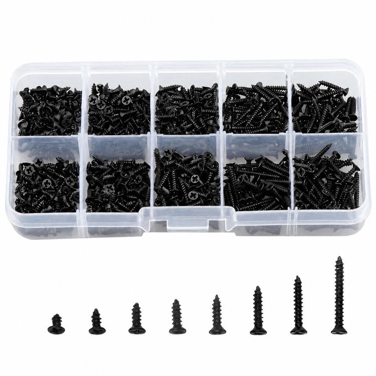 Viti autofilettanti Phillips M2, 400 pezzi/set, M2 400 PCS / Set