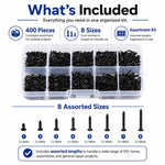 Viti autofilettanti Phillips M2, 400 pezzi/set, M2 400 PCS / Set