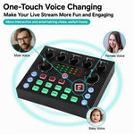 S8 Mixer audio professionale multifunzione per live streaming, S8