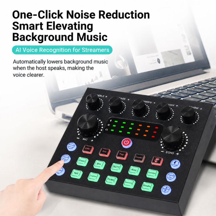 S8 Mixer audio professionale multifunzione per live streaming, S8