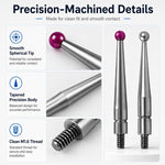Sonda comparatrice a quadrante con leva a sfera in acciaio inox