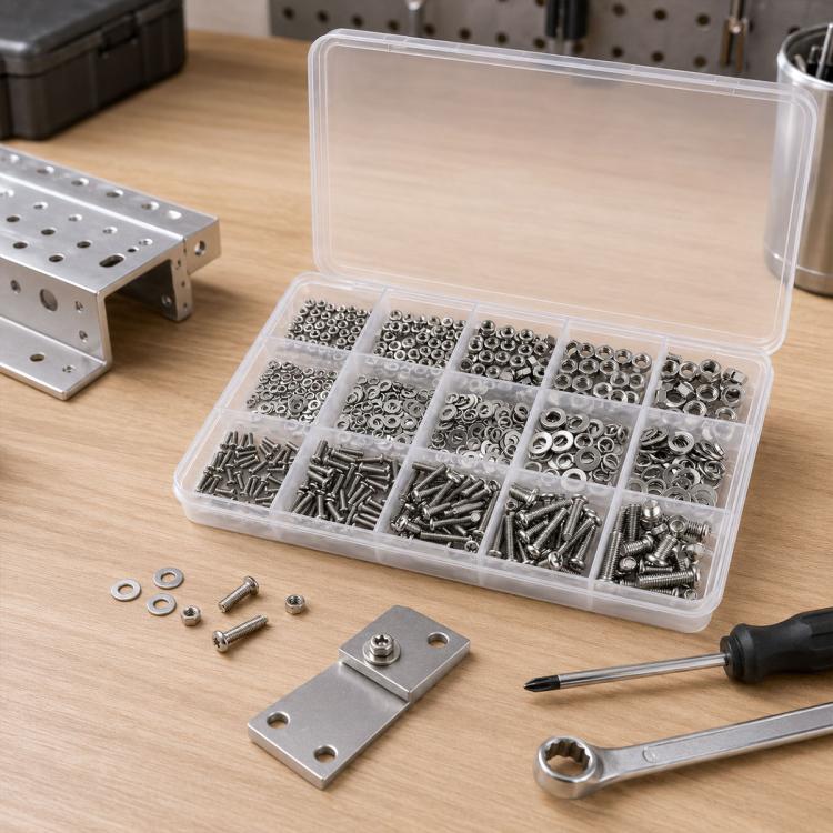 Dadi e bulloni esagonali M2-M5, 640 pezzi/set, M2-M5 640PCS