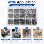 Dadi e bulloni esagonali M2-M5, 640 pezzi/set, M2-M5 640PCS