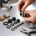 Kit 225 anelli di gomma O-ring in NBR per riparazioni