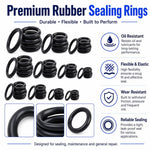 Kit 225 anelli di gomma O-ring in NBR per riparazioni