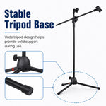 NB-107 Treppiede professionale per doppio microfono con supporto da pavimento, NB-107 Dual Microphone Floor Tripod Stand