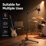 NB-107 Treppiede professionale per doppio microfono con supporto da pavimento, NB-107 Dual Microphone Floor Tripod Stand
