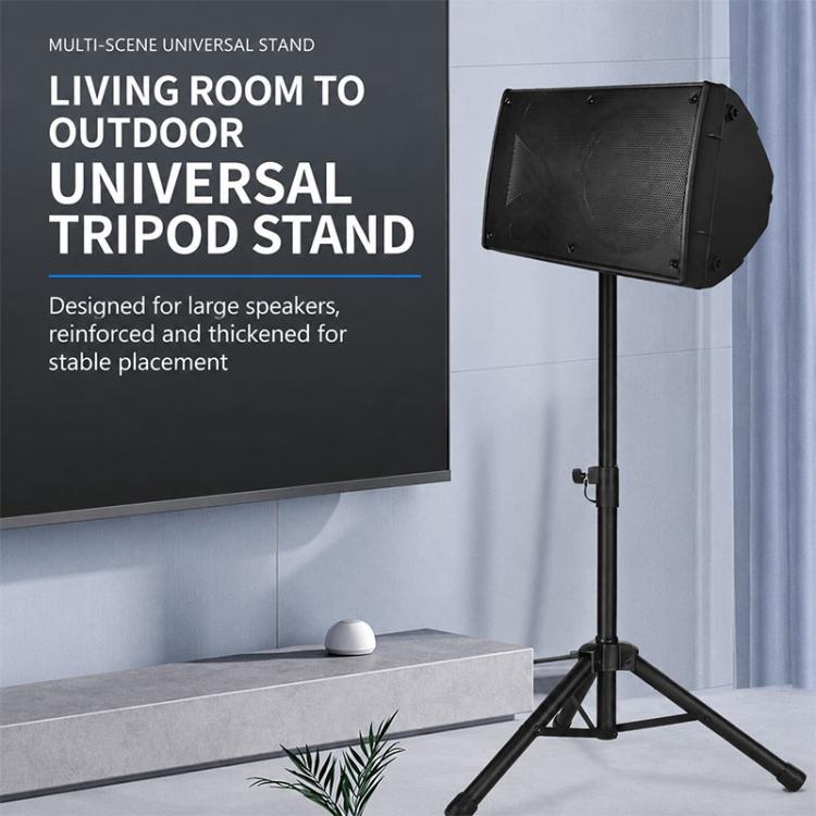 Supporto da pavimento per altoparlanti professionale, compatto, in metallo rinforzato e di spessore maggiore., Speaker Floor Tripod Stand