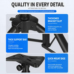 Supporto da pavimento per altoparlanti professionale, compatto, in metallo rinforzato e di spessore maggiore., Speaker Floor Tripod Stand