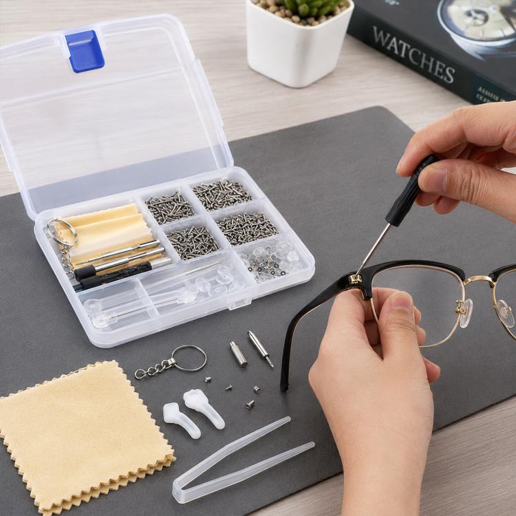 Set viti in acciaio per riparazione orologi e vetri