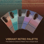 Custodia per telefono con pellicola magnetica integrata in policarbonato a quadri arcobaleno in Kevlar., For Galaxy Z Fold8 Ultra 5G, For Galaxy Z Fold7 5G, For Galaxy Z Fold6 5G, For Galaxy Z Fold5