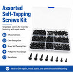 340 pezzi / Set di viti autofilettanti Phillips, 340 PCS / Set