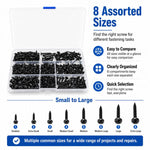 340 pezzi / Set di viti autofilettanti Phillips, 340 PCS / Set