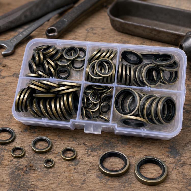 Anelli di fissaggio in gomma rondelle piatte 10x2 mm 100 pezzi