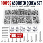 Viti autofilettanti M4, 100 pezzi/set
