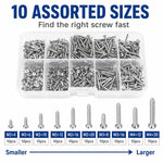 Viti autofilettanti M4, 100 pezzi/set
