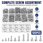 Viti autofilettanti M4, 100 pezzi/set