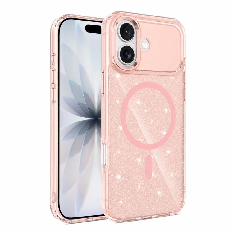 Custodia magnetica di lusso in TPU glitterato e PC per telefono., For iPhone 17 Pro Max, For iPhone 17 Pro, For iPhone 17, For iPhone Air