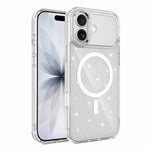 Custodia magnetica di lusso in TPU glitterato e PC per telefono., For iPhone 17 Pro Max, For iPhone 17 Pro, For iPhone 17, For iPhone Air