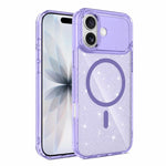 Custodia magnetica di lusso in TPU glitterato e PC per telefono., For iPhone 17 Pro Max, For iPhone 17 Pro, For iPhone 17, For iPhone Air