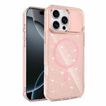 Custodia magnetica di lusso in TPU glitterato e PC per telefono., For iPhone 16 Pro Max, For iPhone 16 Pro, For iPhone 16 Plus, For iPhone 16
