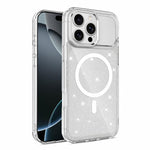 Custodia magnetica di lusso in TPU glitterato e PC per telefono., For iPhone 16 Pro Max, For iPhone 16 Pro, For iPhone 16 Plus, For iPhone 16
