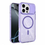 Custodia magnetica di lusso in TPU glitterato e PC per telefono., For iPhone 16 Pro Max, For iPhone 16 Pro, For iPhone 16 Plus, For iPhone 16