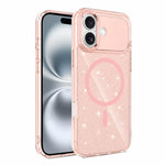 Custodia magnetica di lusso in TPU glitterato e PC per telefono., For iPhone 16 Pro Max, For iPhone 16 Pro, For iPhone 16 Plus, For iPhone 16