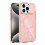 Custodia magnetica di lusso in TPU glitterato e PC per telefono., For iPhone 15 Pro Max, For iPhone 15 Pro, For iPhone 15, For iPhone 14 / 13