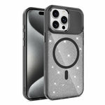Custodia magnetica di lusso in TPU glitterato e PC per telefono., For iPhone 15 Pro Max, For iPhone 15 Pro, For iPhone 15, For iPhone 14 / 13