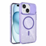 Custodia magnetica di lusso in TPU glitterato e PC per telefono., For iPhone 15 Pro Max, For iPhone 15 Pro, For iPhone 15, For iPhone 14 / 13