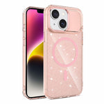 Custodia magnetica di lusso in TPU glitterato e PC per telefono., For iPhone 15 Pro Max, For iPhone 15 Pro, For iPhone 15, For iPhone 14 / 13