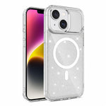 Custodia magnetica di lusso in TPU glitterato e PC per telefono., For iPhone 15 Pro Max, For iPhone 15 Pro, For iPhone 15, For iPhone 14 / 13