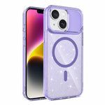 Custodia magnetica di lusso in TPU glitterato e PC per telefono., For iPhone 15 Pro Max, For iPhone 15 Pro, For iPhone 15, For iPhone 14 / 13