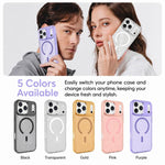 Custodia magnetica di lusso in TPU glitterato e PC per telefono., For iPhone 17 Pro Max, For iPhone 17 Pro, For iPhone 17, For iPhone Air