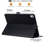 Custodia per tablet smart in ecopelle da tasca frontale, ideale per il lavoro., For iPad 10.2 2021 / 10.5 2019