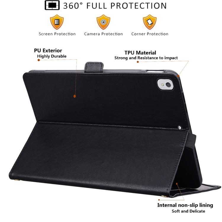 Custodia per tablet smart in ecopelle da tasca frontale, ideale per il lavoro., For iPad 10.2 2021 / 10.5 2019