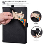 Custodia per tablet smart in ecopelle da tasca frontale, ideale per il lavoro., For iPad 10.2 2021 / 10.5 2019