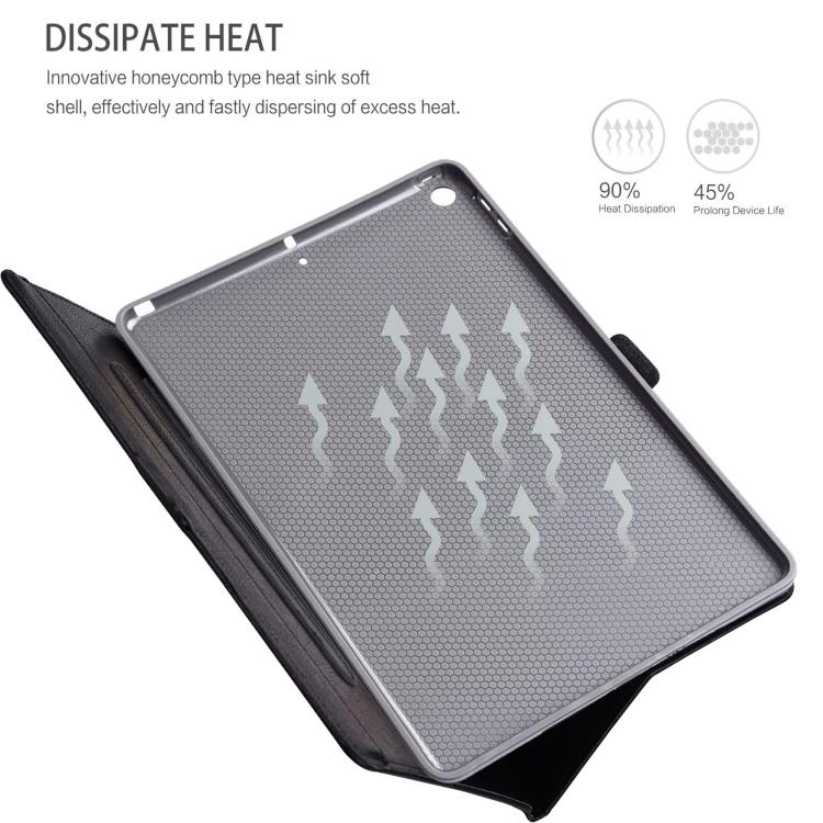 Custodia per tablet smart in ecopelle da tasca frontale, ideale per il lavoro., For iPad 10.2 2021 / 10.5 2019