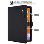 Custodia per tablet smart in ecopelle da tasca frontale, ideale per il lavoro., For iPad 10.2 2021 / 10.5 2019