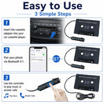 Convertitore da MP3 a cassetta per auto con Bluetooth 5.1