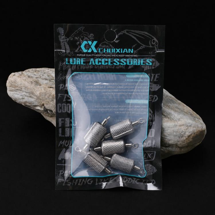 5 pezzi di piombo da pesca integrato con doppia ghiera e scala in rilievo, 3.0g, 3.5g, 4.0g, 5.0g, 6.0g, 8.0g, 10g