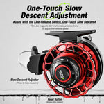 Mulinello in metallo magnetico a discesa lenta per la pesca in acqua salata con zattera., Basic-Left, Basic-Right, Line Guide-Left, Line Guide-Right, Digital Display & Line Guide-Left, Digital Display & Line Guide-Right