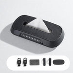 Porta fazzoletti da auto con cartellino con numero di telefono per parcheggio temporaneo, Suede Reflective