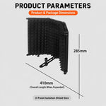Schermo isolante per microfono M3 con custodia metallica pieghevole a tre pannelli., M3 Metal Casing Isolation Shield