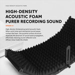 Schermo isolante per microfono M3 con custodia metallica pieghevole a tre pannelli., M3 Metal Casing Isolation Shield