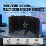 Schermo isolante per microfono M5 con custodia metallica pieghevole a cinque pannelli., M5 Metal Casing Isolation Shield