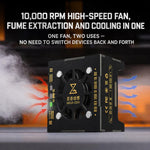 Lampada UV polimerizzatrice 2 in 1 Mega-Idea Taichi UV Fan MAX Dual-LED con ventola di raffreddamento rapido., Mega-Idea Taichi UV Fan MAX