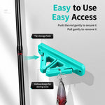Supporto per canne da pesca in silicone da parete, senza bisogno di forare.