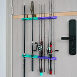 Supporto per canne da pesca in silicone da parete, senza bisogno di forare.